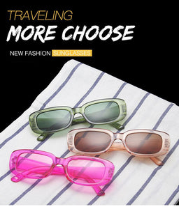 2022 Occhiali da sole quadrati Donna Luxury Brand Viaggi Piccolo rettangolo Occhiali da sole Moda femminile Retro Lunette De Soleil Femme 