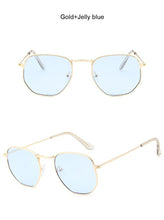 Load image into Gallery viewer, Vintage Square Sunglasses Women Retro Polygon Sun Glasses For Male Metal Small Frame Mirror Classic Oculos De Sol Feminino