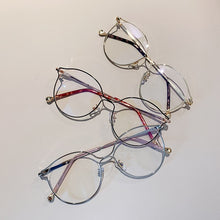 Load image into Gallery viewer, Cat Eye Glasses Frames Women Trendy Myopia Frame Rose Gold Optical Eyeglasses for Ladies Spectacles
