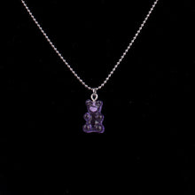 Load image into Gallery viewer, Fashion Multicolor Transparent Bear Necklace Cute Candy Color Resin Gummy Bear Pendant Necklace Women Jewelry