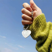 Load image into Gallery viewer, necklace she devil Women Igirl Heart Pendant Necklace Stainless Steel Harajuku Female Gothic Streetwear Chain Necklace