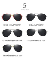 Load image into Gallery viewer, Luxury Brand  Polarized Sunglasses Men Women Gradient Lens Alloy metal frame Round Sun glasses Pilot Driving