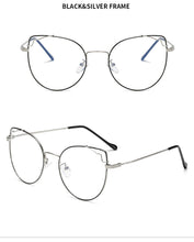 Load image into Gallery viewer, Transparent Cat Eye Glasses Frames Women Vintage computer glasses Oversized Eyeglasses Frame Female Optical Spectacles