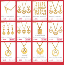 Load image into Gallery viewer, Anniyo A-Z Letters Silver Color Charm Pendant Necklaces Women Girls English Initial Alphabet Chain Jewelry Best Gifts #118621