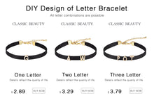 Carica l&#39;immagine nel visualizzatore di Gallery, Cubic Zircon Alphabet Pendants Gold Silver Color Copper Mini A-Z Letter Pendant Necklace Shinning 26 Initial Collares Jewelry
