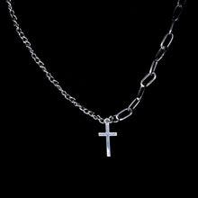 Load image into Gallery viewer, Multi-Layer Long Chain Necklace Punk Cross Pendant Necklace for Women Men Metal Chains Hip Hop Goth Jewelry Gifts