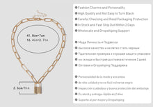 Load image into Gallery viewer, Punk Simple Padlock Pendant Necklace Hip Hop Lock Necklaces for Women Gold/Silver Color Chunky Necklace Chain on the Neck
