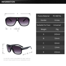 Load image into Gallery viewer, Retro Reflective Metal PC Women Fashion Square Large Frame Colorful Sports Sunglasses Men Versatile Big Motion Sunglasses