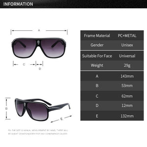 Retro Reflective Metal PC Women Fashion Square Large Frame Colorful Sports Sunglasses Men Versatile Big Motion Sunglasses