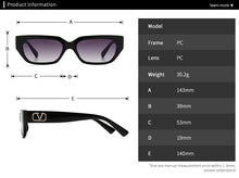 Load image into Gallery viewer, Vintage Sexy Lady Square Sunglasses Women Fashion Luxury Brand Designer Travel Hip Hop Small Frame Eye Sun Glasses Shades Gafas