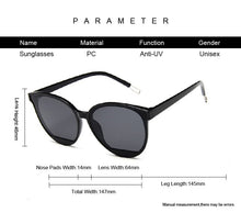 Load image into Gallery viewer, New Classic Oval Red Women Sunglasses Female Vintage Luxury Plastic Brand Designer Cat Eye Sun Glasses UV400 Fashion
