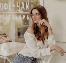 Load image into Gallery viewer, Metal Glasses Frame Women New Fashion Cat Eye Round Glasses Vintage Optical Eyewear Myopia Alloy Prescription Eyeglasses