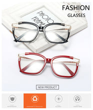 Load image into Gallery viewer, Eyeglasses Square glasses woman  fashion Clear lens Optical glasses frame women Metal Legs female oculos