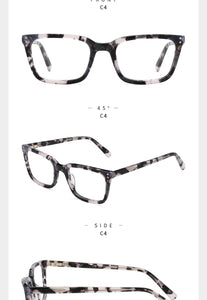 Acetate Women's Glasses Frame Men's Transparent Eyeglasses Optical Myopia Fashion Spectacle Frame Glasses Without Degree