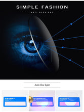 Load image into Gallery viewer, Ralferty Retro Transparent Glasses Women&#39;s Square TR90 0 Diopter Prescription Myopia Optic Frames Anti Blue Light Glasses