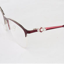 Load image into Gallery viewer, Optical Glasses Spectacle Frame Women Metal Half Frame Reading Glasses Customzied Lense Myopia Eyeglasses Prescription Glasses