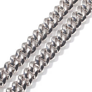 13mm 2Row Zircon Miami Cuban Link Necklace Accept custom color Luxury Copper Micro Paved CZ Cuban Chain 16/18/20/22/24inch
