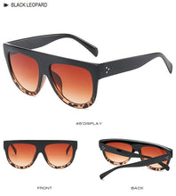 Load image into Gallery viewer, Oversized Women Sunglasses 2022 Shield Shape Luxy Design Big Frame Rivet Shades Sun glasses Woman UV400 sunglass zonnebril dames