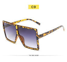 Load image into Gallery viewer, New Square Sunglasses Women Sun Glasses Female Eyewear Eyeglasses Plastic Frame Clear Lens UV400 Shade Fashion Driving
