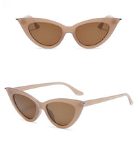 Load image into Gallery viewer, Transparent Green Cat's Eye Sunglasses For Women  Small Frame Fashion Frontier Classic  Vintage Personalized Mirror Sun Glasses