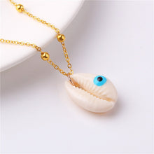 Load image into Gallery viewer, Conch Shell Necklace Sea Beach Shell Chain Pendant Necklace For Women Collier Femme Shell Cowrie Summer Jewelry Bohemian