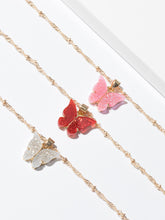 Carica l&#39;immagine nel visualizzatore di Gallery, Cute Butterfly Pendant Necklace for Women Cocktail Party Statement Necklace Steet Style Korean Fashion Necklace Jewelry Gifts