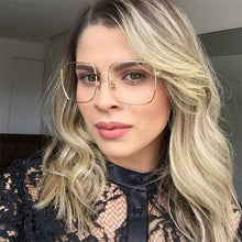 Carica l'immagine nel visualizzatore di Gallery, Spectacles Square Transparent Glasses Women Vintage Round Computer Anti blue Eyeglasses Ladies Fashion Retro Clear