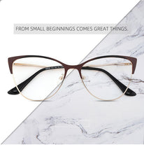 Load image into Gallery viewer, Cat Eye Women&#39;s Computer Glasses Female Eyeglasses Frames For Women Spectacles Ladies Round Decorative Prescription Glasses NEW