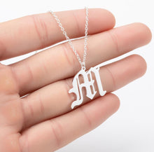 Load image into Gallery viewer, Stainless Steel Gold Color Chain Special Designed Initials Necklace A/B/C/D/E/F Custom Letter Necklace for Women