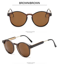 Load image into Gallery viewer, 2022 Retro Round Sunglasses Women Men Brand Design Transparent Female Sun Glasses Men Oculos De Sol Feminino Lunette Soleil