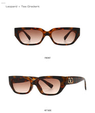 Carica l'immagine nel visualizzatore di Gallery, SO&amp;EI Moda Piccoli Occhiali da sole Cat Eye Donna Retro Designer di marca Jelly Color Eyewear Ins Uomini popolari Occhiali da sole sfumati UV400 