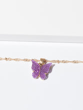 Carica l&#39;immagine nel visualizzatore di Gallery, Cute Butterfly Pendant Necklace for Women Cocktail Party Statement Necklace Steet Style Korean Fashion Necklace Jewelry Gifts
