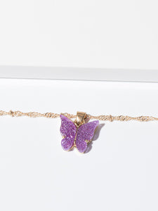 Cute Butterfly Pendant Necklace for Women Cocktail Party Statement Necklace Steet Style Korean Fashion Necklace Jewelry Gifts