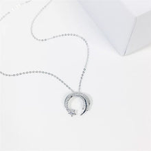 Load image into Gallery viewer, new original Silver Color  slip falling meteor micro-inlaid necklace Meteor Garden fashion trend jewelry