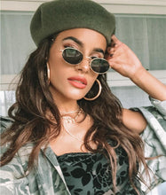 Load image into Gallery viewer, Retro Alloy Sunglasses Women Metal Round Sunglasses Women Vintage Oval Sun Glasses for Men Luxury Designer Gafas De Sol