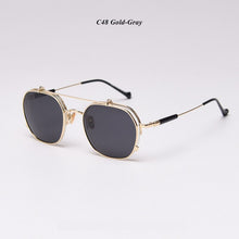 Load image into Gallery viewer, Steampunk Flips Up Sunglasses Women Vintage Polarized Sunglasses Men Sun Glasses Women Brand UV400 Eyeglasses Shades