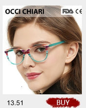 Load image into Gallery viewer, Metal Glasses Frame Women Vintage Eyeglasses Frames Prescription Eyewear Stylish Spring Hinges Optical Spectacle Eye OCCI CHIARI