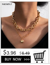 Load image into Gallery viewer, Punk Imitation Pearl Choker Necklace Collar Statement Gold Color Love Heart Lasso Pendant Necklace for Women Jewelry