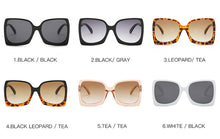 Load image into Gallery viewer, Fashion Oversized Women Sunglasses Brand Designer Plastic Female Big Frame Gradient Sun Glasses UV400 gafas de sol mujer