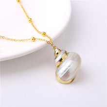 Load image into Gallery viewer, Conch Shell Necklace Sea Beach Shell Chain Pendant Necklace For Women Collier Femme Shell Cowrie Summer Jewelry Bohemian
