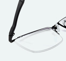 Load image into Gallery viewer, Business Men Browline Half Rim Glasses Frame Metal Alloy Eyeglasses Optical Eyewear Men&#39;s Spectacles Prescription Frames