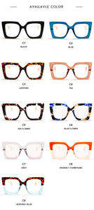 Vintage Glasses Women Men Square Clear Glasses Optical Eyeglasses Frame Transparent Lens Spectacle Frame NOT Anti Blue Light
