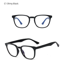 Load image into Gallery viewer, Ralferty Retro Transparent Glasses Women&#39;s Square TR90 0 Diopter Prescription Myopia Optic Frames Anti Blue Light Glasses