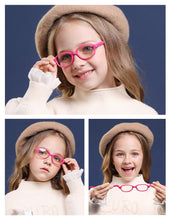 Carica l&#39;immagine nel visualizzatore di Gallery, Ralferty Ottica Occhiali Telaio Bambini Bambino Infrangibile TR90 Gel di silice Occhiali da vista con cordino Occhiali miopia Montature per occhiali K304 