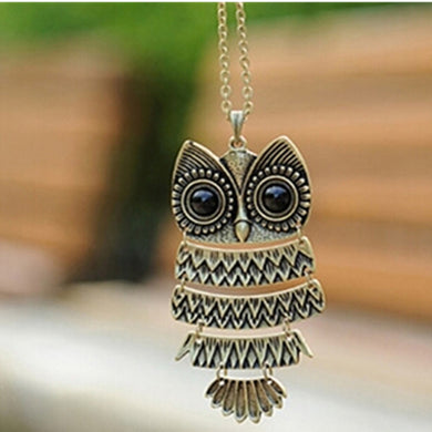 H1 Vintage Owl Butterfly Pendant Long Necklace Fashion Leaf Pineapple Statement Necklace For Women High Quality Gift Wholesale