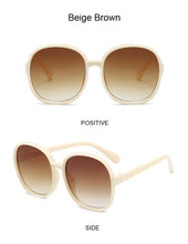 Load image into Gallery viewer, New Round Frame Sunglasses Women Retro Brand Designer Brown Black Oversized Lady Sun Glasses Female Fashion Outdoor Driving