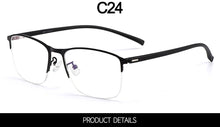 Load image into Gallery viewer, Business Women Semi Frameless Titanium Alloy Glasses Frame Men&#39;s Classic Optical Eyewear With Flexible Temples Legs S61005