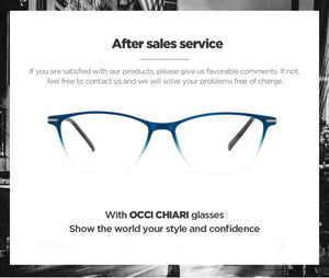 OCCI CHIAR Cat Eye Blue Light Glasses Frame Women Computer Glasses Decorative Myopia Prescription Eyeglasses Frames Fake Eyewear
