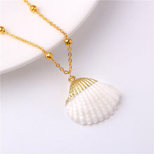 Load image into Gallery viewer, Conch Shell Necklace Sea Beach Shell Chain Pendant Necklace For Women Collier Femme Shell Cowrie Summer Jewelry Bohemian