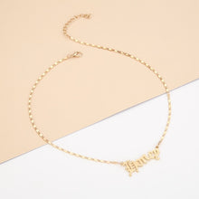 Carica l&#39;immagine nel visualizzatore di Gallery, High Quality 2020 New Fashion Jewelry Gold Babygirl Letter Necklace Name Pendants Lovely Gift for the Mom